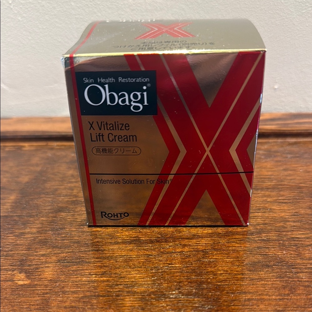 Obagi X Vitalize Lift Cream - Red & Gold Box